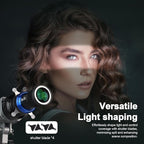 Bussi MG06 Max Optical Snoot kit with 40 Gobos, 36° Optical Lens Spotlight for Photography Video Shape Light Studio,GOBO Light (Compatible with Profoto Mount)