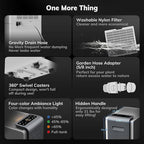4500 Sq.Ft Most Efficient Energy Star 2025 Dehumidifier,AEOCKY Max 80 Pint/Day Smart Compressor Dehumidifier with Drain Hose, Intelligent Humidistat,for Basement,Bedroom,Home,Bathroom