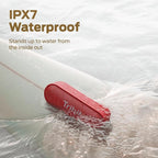 Tribit Bluetooth Speaker XSound Go, 16W Loud Sound & Deeper Bass, 24H Playtime, IPX7 Waterproof, Bluetooth 5.3 TWS Pairing Portable Wireless Speaker for Home, Outdoor (Red)