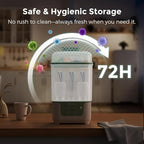 Momcozy Bottle Sterilizer and Dryer, Modular Nesting Space Saving Design, 6 Bottles Capacity, 4 in 1 Compact Sterilizer for Baby Bottles, Breast Pump Parts & Newborn Essentials, Drying Rack Included
