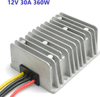 QJFCare Waterproof DC Buck Converter Voltage Regulator 36V 48V Step Down to 12V 30A 360W Adjustable Power Converter Transformer for Golf Cart, Car,Vehicle