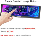 8.8 Inch Small Touchscreen Monitor, PC Temperature Display, PC Sensor Panel Display, IPS USB Mini Screen for Raspberry Pi, AIDA64 CPU RAM Data Temperature Monitor for ARGB Computer Case