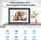 10.1" Digital Picture Frame Smart-Digital-Photo-Frame - 1920 * 1200 IPS FHD Touch Screen Digital Frame, Auto Rotate, 16GB Memory, Load Photos Videos from Phone via App or Email, for Mom