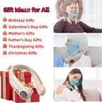 Portable Neck Fan,Hands Free Personal Wearable Bladeless Fan,6000mAh USB Rechargeable,360° Cooling,LED Display,4-Speeds,Birthday Gifts for Men Women Dad Mom,Valentines Day Gifts for Her Him (Brown)
