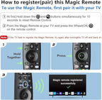 Voice Magic Remote Replacement Control, Compatible with LG Smart TVs, AN-MR20GA MR19BA MR21 MR22 MR23 Series, Google Assistant, Alexa Integration (AKB7585501 Voice)