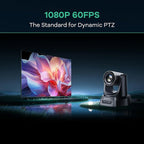 TONGVEO PTZ Camera AI Auto Tracking 12X Optical Zoom Conference Room Camera Wide View HDMI/USB3.0 60fps 1080P Video Conference for Church Worship Meeting Online Learn with Zoom YouTube OBS and More