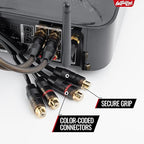 Install Link RCA Audio Cable for Subwoofer or Stereo Cable, Y Adapter 1-Male to 2-Female Splitter, 2pk