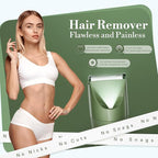 Bikini Trimmer for Women, Flyant 2 in 1 Electric Shaver for Women, Pubic Hair Trimmer Waterproof IPX7 with LED, Bikini Razor for Leg Arm Underarm Bikini Area, Christmas Gifts for Her - Dark Green