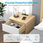 CCCEI 6 Outlets Dual Side Recessed Power Strip with USB C Ports, Furniture Flush Mount, Under Desk, Desk Top Multiple Outlets, Hidden Charging Station for Conference Table, Nightstand, Black. 10FT.