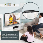 Jetec 3 Pieces Screen Top Shelf TV Top Storage Bracket 2-leg Adjustable Monitor Shelf for Cellphone Stand Media Boxes Router Game Console and Home Decoration Supplies(8.5 x 4.5 Inches)