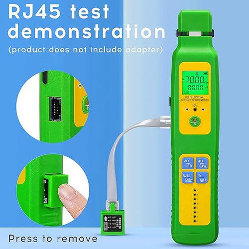 5-in-1 with RJ45 OPM LED Lighting A-507 Live Fiber Optic identifier with OFI Single Mode/Multi Mode Fiber Optic Cable identifier Detector FTTH Tool