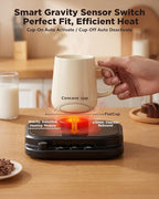 Coffee Mug Warmer for Desk-Fastest Heating Mug Warmer with Temperature Display Smart Candle Warmer Ideal Coffee Gifts & Accessories,Settings&1-12H Timer Auto Shut Off. Beverage Warmer for Coffee,Tea.