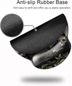 Ergo Comfort Gel Wrist Rest Mouse Pad-Ergonomic Office Mousepad with Wrist Support-Non-Slip, Design Desk Accessories Mat for Home&Game Decor Goth
