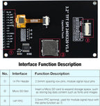 Hosyond 3.2 inch 240x320 IPS Capacitive Touch Screen LCD Module SPI Serial ILI9341V Driver for Arduino R3/Mega2560