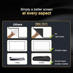 2025 Upgraded Portable Projector Screen - Black Backing,Straight Edges, Foldable, Washable and Wrinkle-Free - for Indoor Home Theater and Outdoor Cinema - 200 inch White 16:9 by IOLIEO