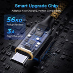 etguuds USB A to USB C Cable 6.6ft, 2-Pack, 3A Fast Charging Type C Charger Cord for iPhone 17 16 15 Pro Max 16e 17 Air, Samsung Galaxy S25 S24 S23 S22 S21 S20 A17 A16 A56 A55 Flip Fold, Gold