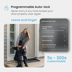 Lockly Secure Plus, Keyless Entry Door Lock, Smart Locks for Front Door, Smart Lock Deadbolt, PIN Genie® Keypad, 3D Biometric Fingerprint Sensor, Auto Lock Smart Door Lock