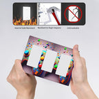 Bvtewkhz Videos Game Controller 3 Gang Triple Rocker Decorative Light Switch Covers Electrical Faceplate Switchplates for Bathroom Kitchen Home
