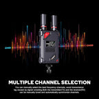 Vrriis Wireless Video Transmitter and Receiver with UVC Out for Live System,Manual Switching of 20 Channels,Wireless Video Transmission System 1500FT Los Range,0.05s Delay,Up to 5 Devices(1TX+1RX)