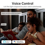Smart Wi-Fi Light Switch, 2 Channels Linptech Wireless Relay Switch Tuya App Remote Control Voice Control Home Automation Timer Compatible with Alexa for LED Ceiling Pull Chain Light