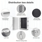 Namunanee Outdoor Electrical Junction Box, ABS Water Resistant Enclosure with Internal Mounting Panel & Hinged Cover (18.1" H* 12.6" L* 6.3" W)