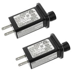 SIGANDG 12V 9W LED Transformer Replacement Class 2 Power LED Controller with 8 Modes Supply for Christmas String Light Inflatable Decorations IP44 Waterproof Low Voltage Transformer(2 Pcs)