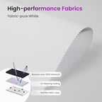 Astomi Motorized Roller Shades for Windows, Blackout Smart Blinds for Indoor, Effortless Remote & Voice Control, Compatible with Alexa, Google Home, Custom Size，Fabric-Pure White