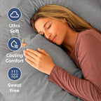 RV Short Queen Sheet Set 60 X 75 - 4 Piece RV Short Queen Bed Sheets - Soft, Breathable & Cooling - Designed for Bunks, Trailers & Campers - Fits 8” to 12" Mattress - Luxury Bedding - Heathered Grey