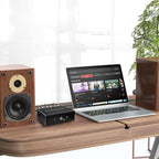2-Way Audio Switcher Can Support Two Amplifiers, One Audio or One Amplifier, Speaker Switcher Selector Switch Splitter Loudspeaker Control Combiner Box 2(1)-in-1(2)-Out