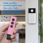 Protective Silicone Sleeve Case for SimpliSafe KeyFob - Arm and Disarm Remotely, Flexible Cover for SimpliSafe Home Security System KeyFob - Latest Gen (Pink)