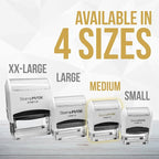 for Deposit Only Customized Office Self Inking Stamp - 1-Line - Medium - Choose from 15 Ink Colors