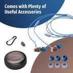 Symphonized Premium Wooden iPhone Earphones Wired (USB C) Deep Bass Sound, 3D Sound, Microphone Volume Control, 90% Noise Cancelling for Type C Devices. Earphones for iPhone 15 to 17 & Android