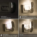 Sensky Motion Sensor Night Light Eye Friendly Front Low Light and Bright Back Light Design Night Lights for Bathroom Hallway (Warm White)