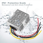 DC Voltage Boost Converter - 240W Automatic Boost Converter DC 24V to 48V 5A Waterproof Module for Golf Cart Club Car
