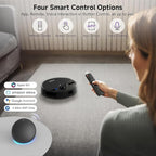MONSGA Robot Vacuum and Mop Combo, 6000Pa Robotic Vacuum with 3.5L Self Emptying Station, Lidar Navigation Robot Vacuum Cleaner, 180mins Runtime, APP/Remote/Voice Control, for Hard Floors and Carpets