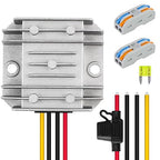 12V to 24V 3A DC Converter - Durable, Waterproof Step-Up Voltage Regulator and Power Boost Transformer, Ideal for Golf Carts & Club Cars