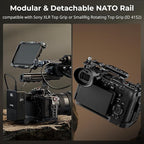 SMALLRIG Cage Kit for Sony FX2, with V-Mount Plate, Top Handle, HDMI Clamp, and Wrist Strap, Built-in Multiple Expansion Interfaces, Advanced Rig for Sony FX2-5590