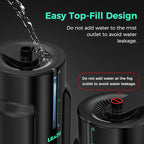 6L/1.59Gal Humidifier for Plants, Reptile Fogger Mister with Precise Temp & Humidity Probe/Expandable Hose, Smart Humidifier for Grow Tent, Mushroom, Houseplants, Reptile Tank 24H Timer