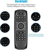 Jectse Voice Remote Control Replacement, Air Remote with 3 Speed Levels Adjustment and LED Indicator for TV Box Computer Smart Television (G7 Version Without Receiver)