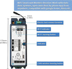 2.4GHz WiFi Access Control 400lb Holding Force Electic Magnetic Door Lock System Kit with Remote and Smartphone app Control, paired with Wireless Slim Push Switch (Electric Magnetic Lock kit)