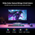 KTC 27 Inch QHD Gaming Monitor, 2K 200Hz Up to 210Hz 1ms Fast IPS Computer Monitor, HDR400, 1440P with Adaptive Sync, Built-in Speakers, HDMI Displayport, Tilt Adjustment, VESA Compatible, H27T22C-3
