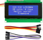 FREENOVE I2C IIC LCD 2004 Module, TWI Serial 20x4 Display, Compatible with Arduino Raspberry Pi Pico ESP32 ESP8266