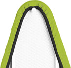 Encasa XO Ironing Board Cover and Pad 42"x14" - 4mm Felt Medium Iron Board Cover with Padding - Heat Resistant, Stain-Safe Dye, Non Slip Elastic Bungee Cord Tightening Iron Table Cover Lime Green
