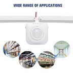 ECOELER High-Bay Occupancy Sensor Switch, 360° Passive Infrared PIR Ceiling Sensor, 120-277VAC, Neutral Wire Required, Automatic Commercial/Residential Lighting Solution, UL Listed, 10 Pack