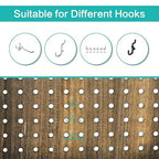 Babion 4 Panel Pegboard Display, Peg Board Room Divider Freestanding Folding Privacy Screens Pegboard Display Stand for Craft Shows (Brown)