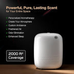 Smart Waterless Essential Oil Diffuser (400 mL Capacity) Hotel Scent Starter Kit with 200mL Fragrance Oil, Up to 2000 sq ft App Control Scent Air Machine with 12V1A Power Adapter, ANW Kit White