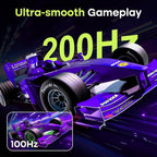 Amzfast 27 Inch Gaming Monitor 200Hz WQHD 2k 2560 x 1440p Monitor, Built-in Speakers, 1ms G-SYNC Compatible, HDR400,132% sRGB, VESA 100x100 Fast IPS Monitor with HDMI 2.0 x 2 & DP 1.4 x 2, AMZG27F5Q