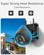 VSTARCAM 4MP Outdoor Security Camera, 2.5K, 360° View, Color Night Vision, PIR Motion Detection, Spotlight Siren Alarm, 2-Way Talk, IP66 Weatherproof, Cloud/SD Storage