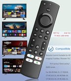 Replacement Remote Control for All Insignia TV/ToshibaTV/Pioneer TV, for Omni TV/4-Series SmartTVs,with 4 Shortcut Keys
