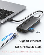 Selore Docking Station for MacBook Pro Air,10 in 1 Dual HDMI Adapter for Mac Pro Air,USB C Hub for MacBook Docking Station Dual Monitor with 2 HDMI,Ethernet,PD,USB C,2 USB A,SD/TF for M1 M2